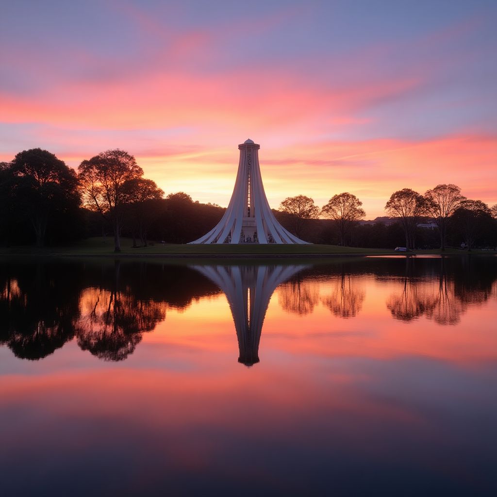 Lake Burley Griffin at sunset